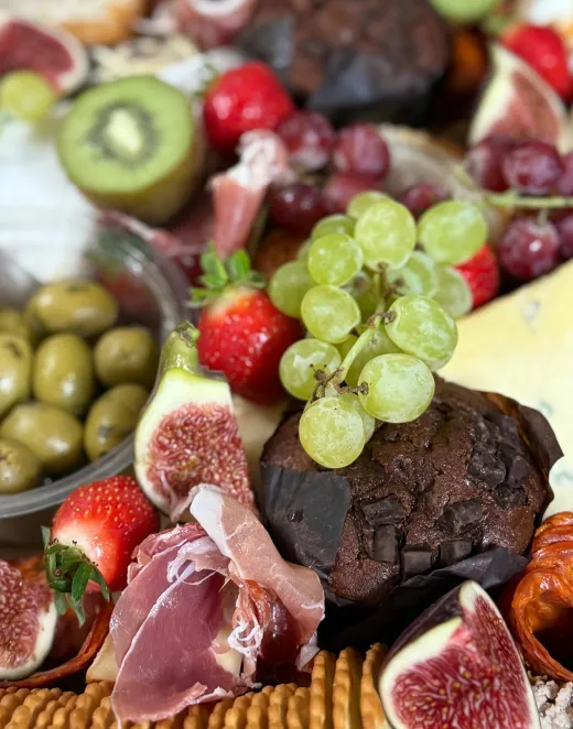 Fruit Platter With Cured Meats